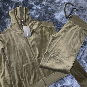 Velour tracksuit